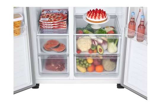 REFRIGERATEUR 519LITRES LG SIDE BY SIDE 2PORTES GRIS image 4