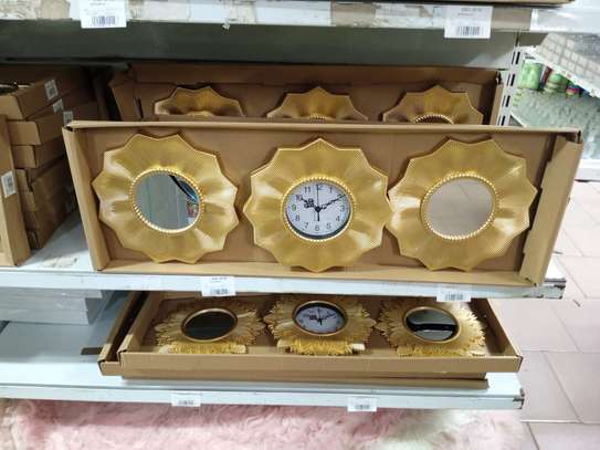 horloge murale 3d avec miroir 3PCS image 4