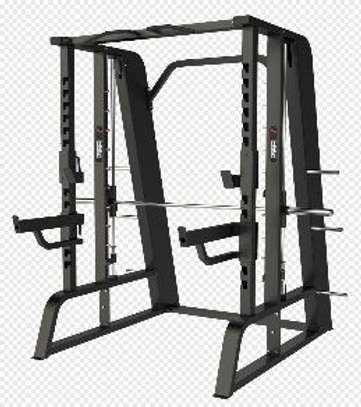 SPF Power Rack acier noir avec rangement poids image 1