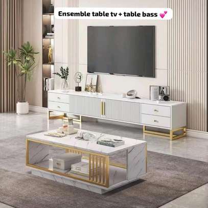 Table tv table basse image 2