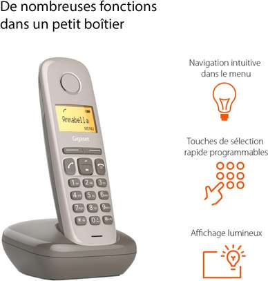 Téléphone fixe sans fil solo DECT/GAP - Gigaset A170 image 5