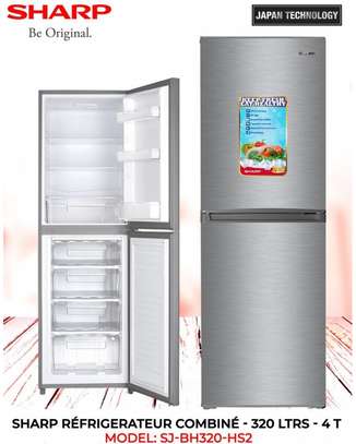 Réfrigérateur Sharp combiné 4 tiroirs 320l sj-bh320-hs2 image 1