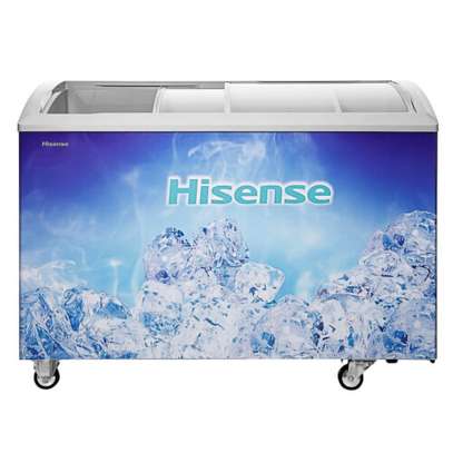 CONGELATEUR 400LITRES HISENSE HORIZONTAL VITRINE image 1