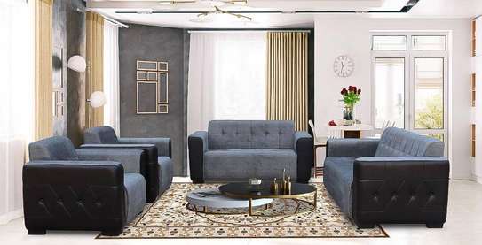 SALON PARADISE 7PLACES TISSU&SIMILI CUIR image 1