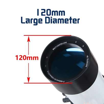 Télescope réfracteur blanc monture équatoriale précis image 2