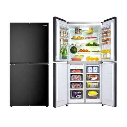 REFRIGERATEUR SIDE BY SIDE 582LITRES ASTECH NOIR image 1