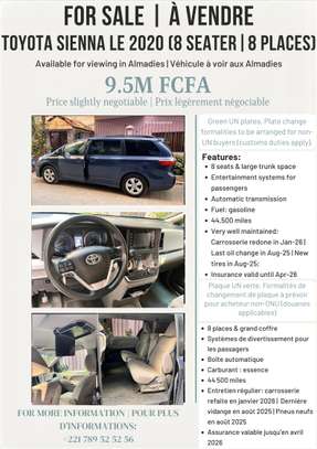 Toyota Sienna LE 2020 (8 places) image 7