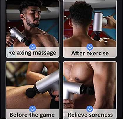 Pistolet de massage fascial et musculaire rechargeable image 5