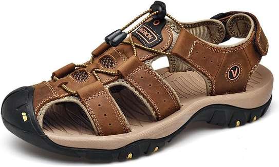 Sandales de sport antidérapantes pour homme, cuir... image 2