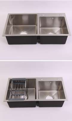 Évier cuisine américaine 2 bacs+Robinet image 5