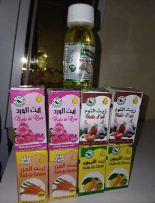 Lot huiles naturelles rose ail carotte citron 50ml image 1