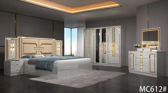 Ensemble chambre complète moderne marron foncé luxe image 7