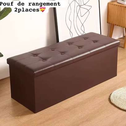 Poufe de rangement 2 place image 2