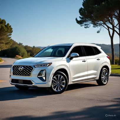 Hyundai Santa Fe 2023 blanc 5 places spacieux image 1