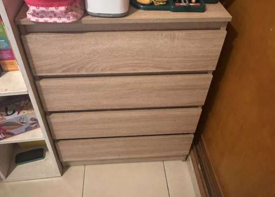 Commode 4 tiroirs en bois image 1