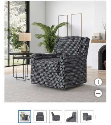 Fauteuil pivotant en tissu Easley image 4