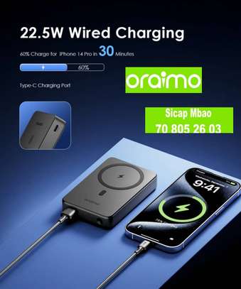 Power Bank Oraimo MagPower 15 10000mAh Charge Sans Fil image 4