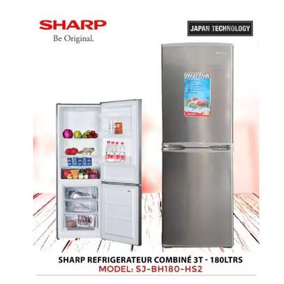 RÉFRIGÉRATEUR 180LITRES SHARP COMBINÉ 3TIROIRES SILVER image 1