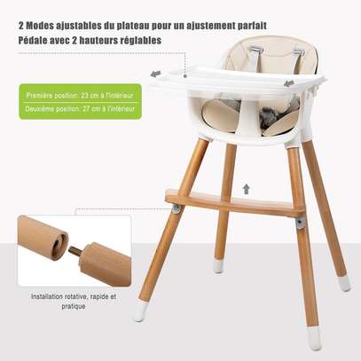 Chaise Haute Scandinave 2en1 image 4