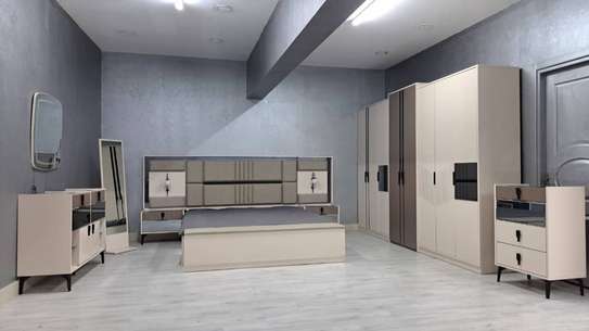 CHAMBRE A COUCHER AMOIRE 8BATTANTS 7PIECES VIP NOVA BEIGE image 2