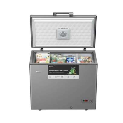 CONGÉLATEUR 450LITRES HAIER HORIZONTAL INVERTER SILVER image 1