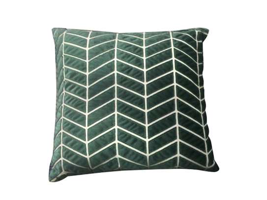 COUSSIN 46*46 VERT BLANC DESTOCKAGE image 1