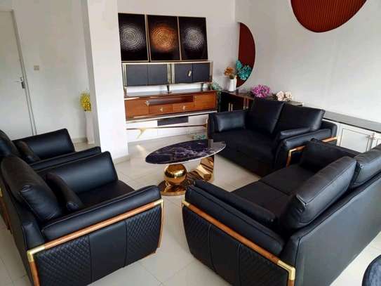 Salon 7 places en croûte de cuir Confort & Élégance image 7