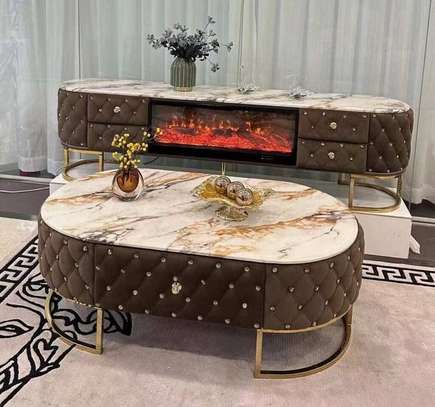 ENSEMBLE TABLE TV TABLE BASSE 8899/TV8899F image 1