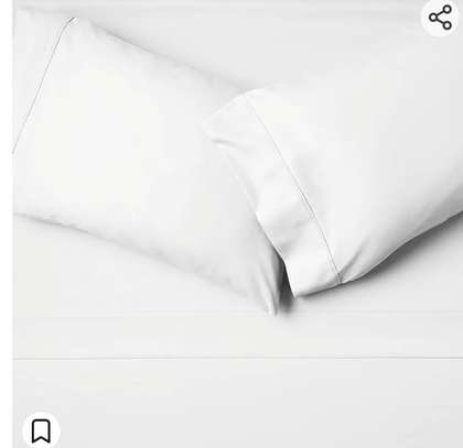 Ensemble de draps 6 pièces blanc queen size grand lit double image 2