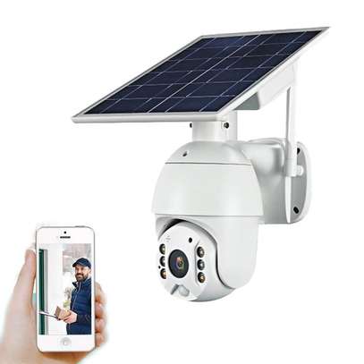 Caméra de sécurité pour l'extérieur avec panneau solaire image 2