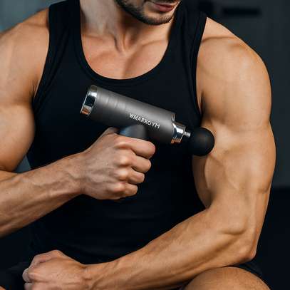 WMARK - Pistolet de massage à batterie avec 4 têtes image 1