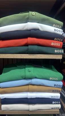 Ralph Laurent ou Boss polo coton logo brodé multicolore image 3