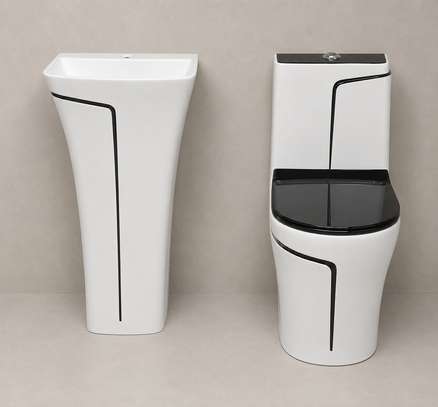 Ensemble chaise anglaise et Lavabo complet image 11