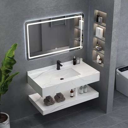 Meuble salle de bain  LED avec rangements image 12