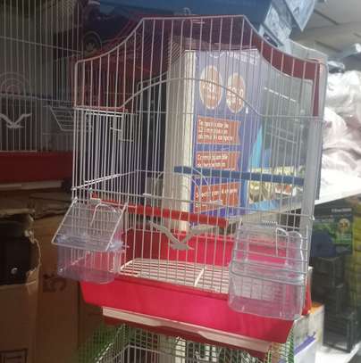 Cage à oiseaux en métal et plastique pour les oiseaux image 3