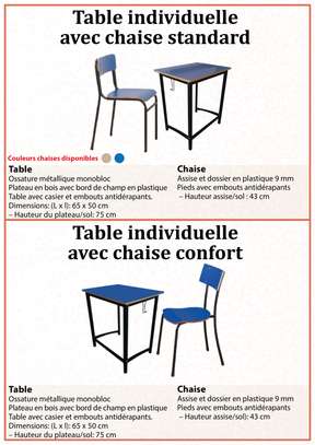 Table banc école - mobilier scolaire et bureau image 5