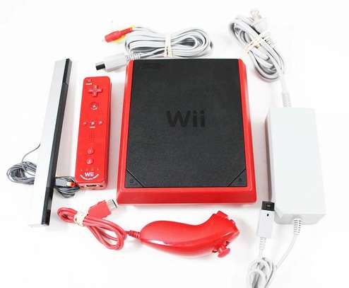 console Nintendo Wii Mini Rouge noir image 1