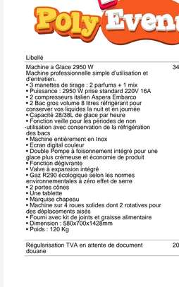 MACHINE À GLACE ITALIENNE 2950W ( neuf) image 6