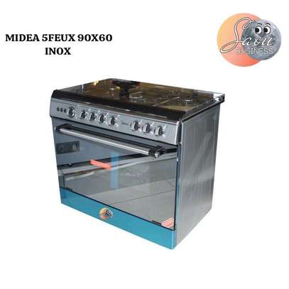 CUISINIERE MIDEA 5FEUX 90X60 INOX 90605G030 image 3