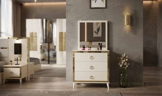 CHAMBRE À COUCHER COMPLÈTE 5 PIÈCES - BEIGE LUCIE (3445 image 6