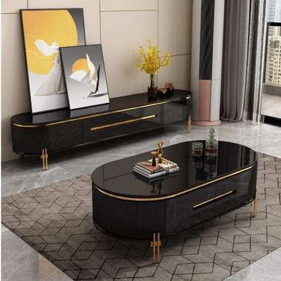 ENSEMBLE TABLE TV TABLE BASSE 6318+TV6318 image 1