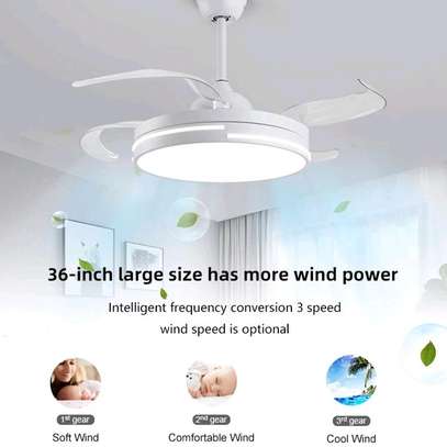 Ventilateurs de plafond Intelligent LED + Télécommande image 1