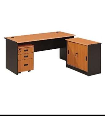 Table bureau avec retour image 1