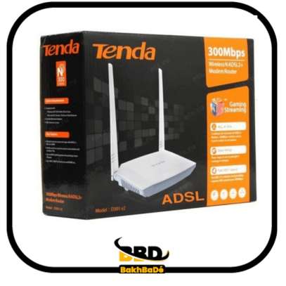 TENDA MODEM ROUTER ADSL2 + sans fil WIFI N300Mbps D301 image 1