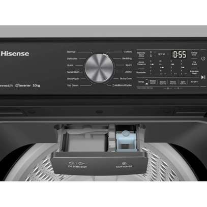 MACHINE A LAVER HISENSE 20KG TOP LOAD INVERTER WT5T2025DB image 2