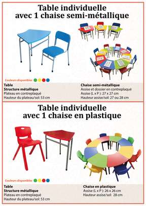 Table banc école - mobilier scolaire et bureau image 8