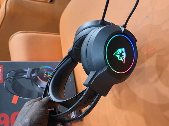 Casque Gamer RGB usb avec fils image 3