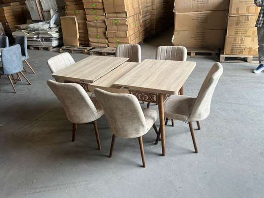 Ensemble table extensible  + 6 chaises image 1
