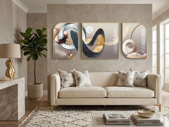 Tableau 3 pieces 140cm/60cm image 3