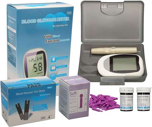 Kit de glucomètre pour test de glycémie, testeur de diabète image 9
